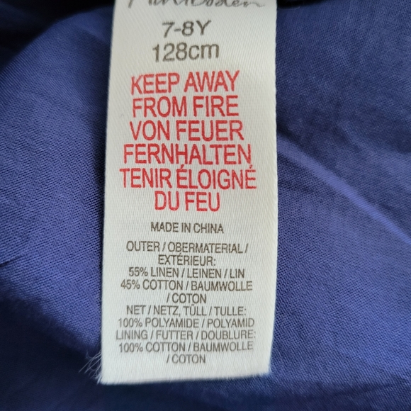 ♥️EUC♥️ BODEN GIRLS LINEN DRESS - Picture 3 of 8